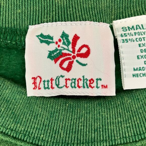 90s Christmas Nutcracker Sweatshirt Ugly Christmas Holiday Sweater Small - Picture 5 of 9